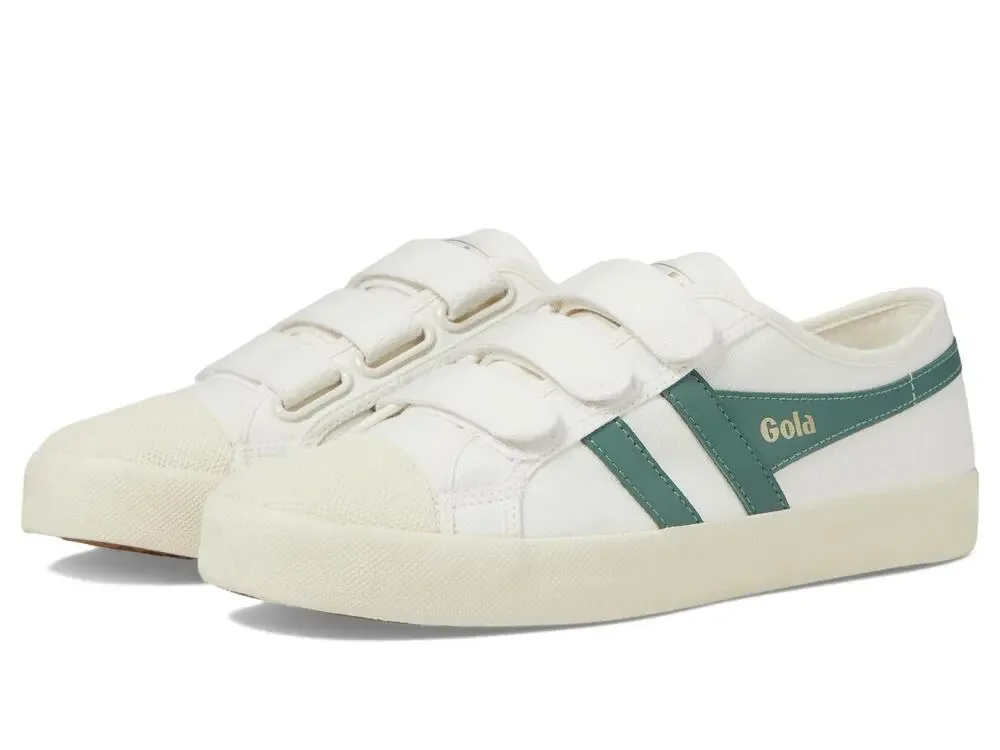 GOLA™ COASTER STRAP SHOES FOR WOMEN –TEXTILE LINING OFF-WHITE/GREEN MIST 10 B